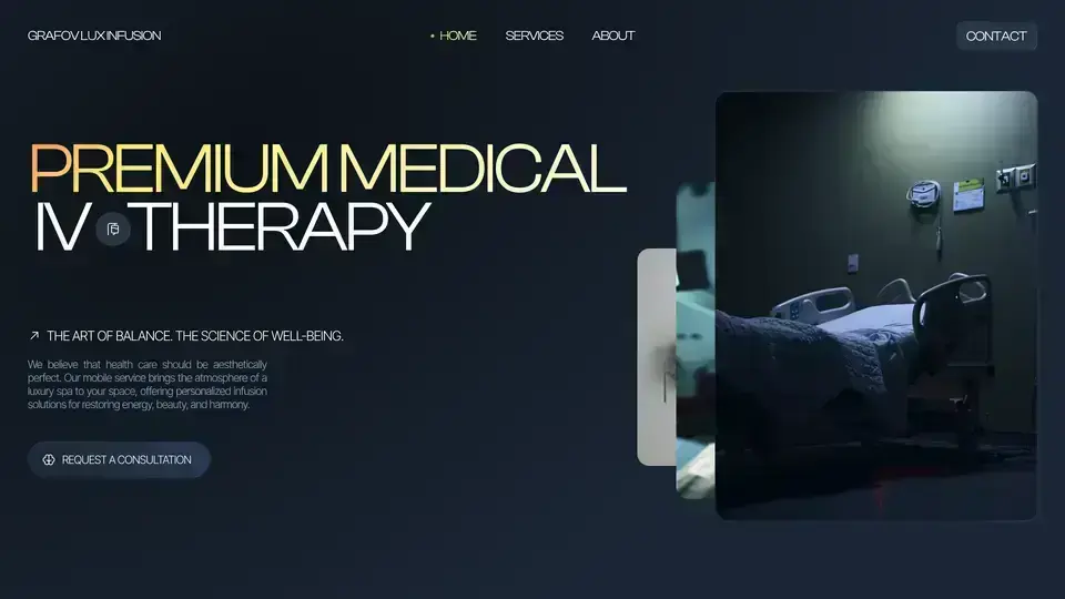 Интерфейс проекта Medical Therapy от Genesis Studio